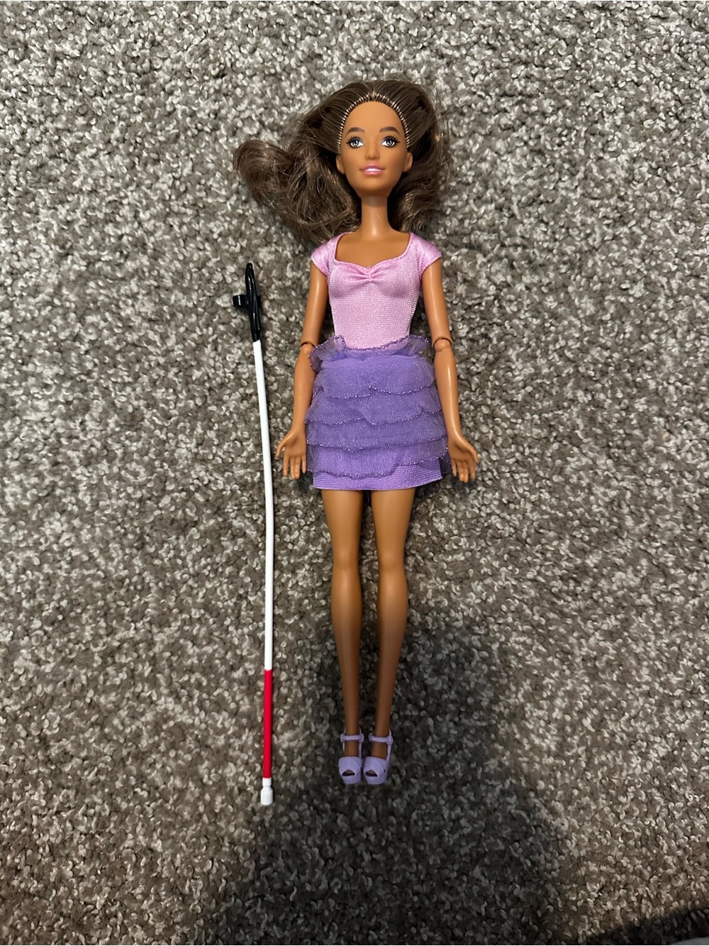 Blind Barbie with Walking Cane